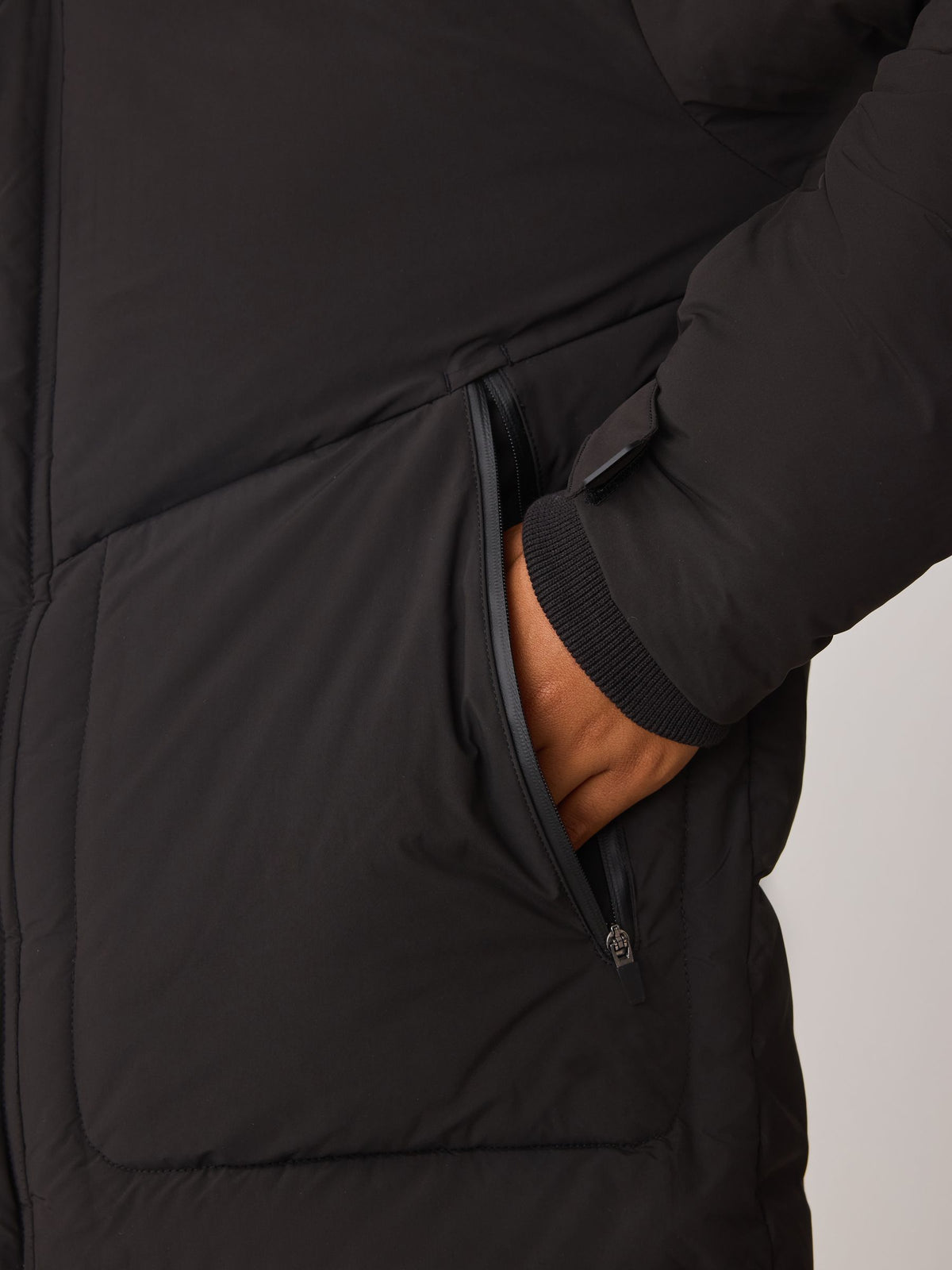 Belstaff Black Longline Padded Coat - image 6