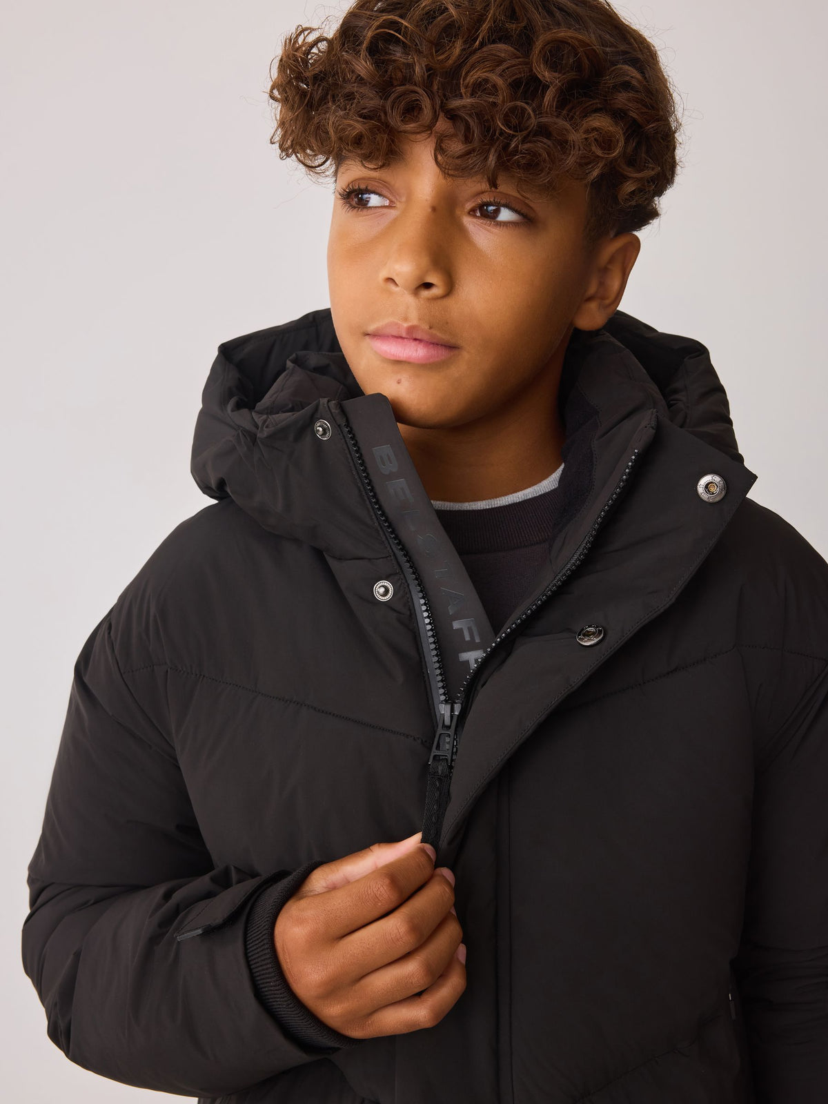 Belstaff Black Longline Padded Coat - image 7