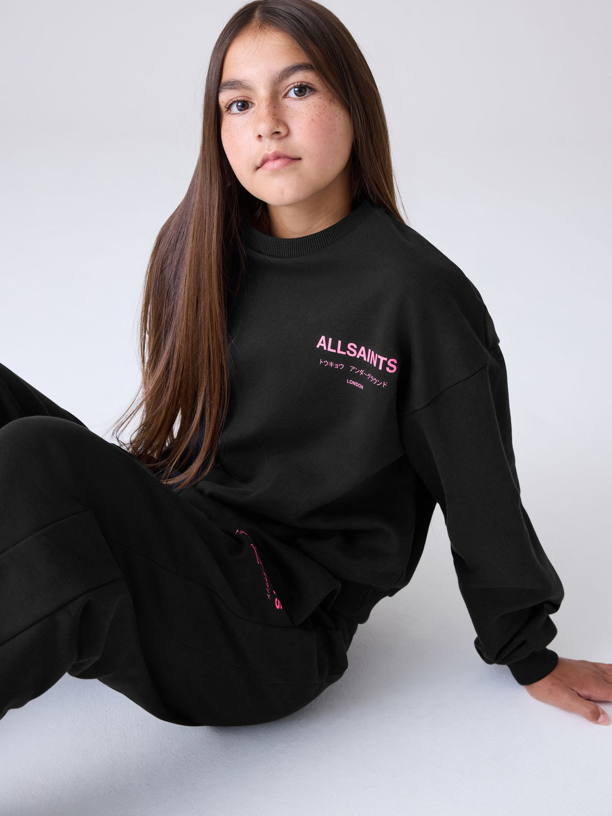 smALLSAINTS Black Underground Sweatshirt and Wide Leg Joggers set - image 3