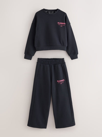 smALLSAINTS Black Underground Sweatshirt and Wide Leg Joggers set - image 9