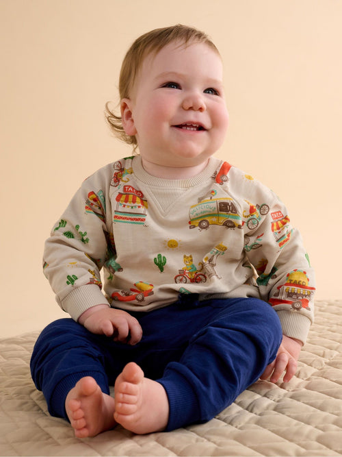 Purebaby Blue Slouchy Joggers image 1