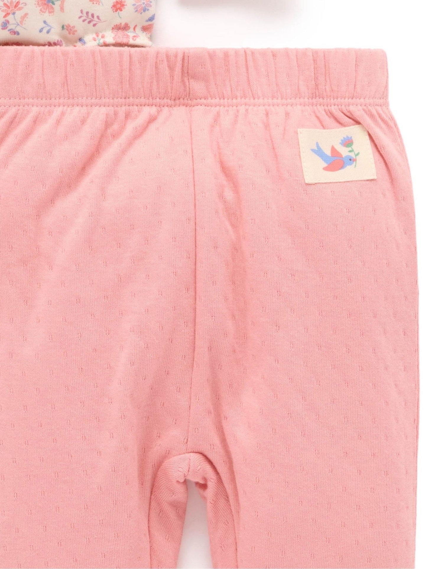 Purebaby Pink Bodysuit & Leggings Set 3 Piece image 5