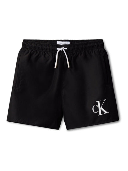 Calvin Klein Black Monogram Swim Shorts image 1