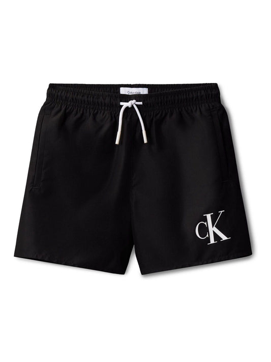 Calvin Klein Black Monogram Swim Shorts image 1