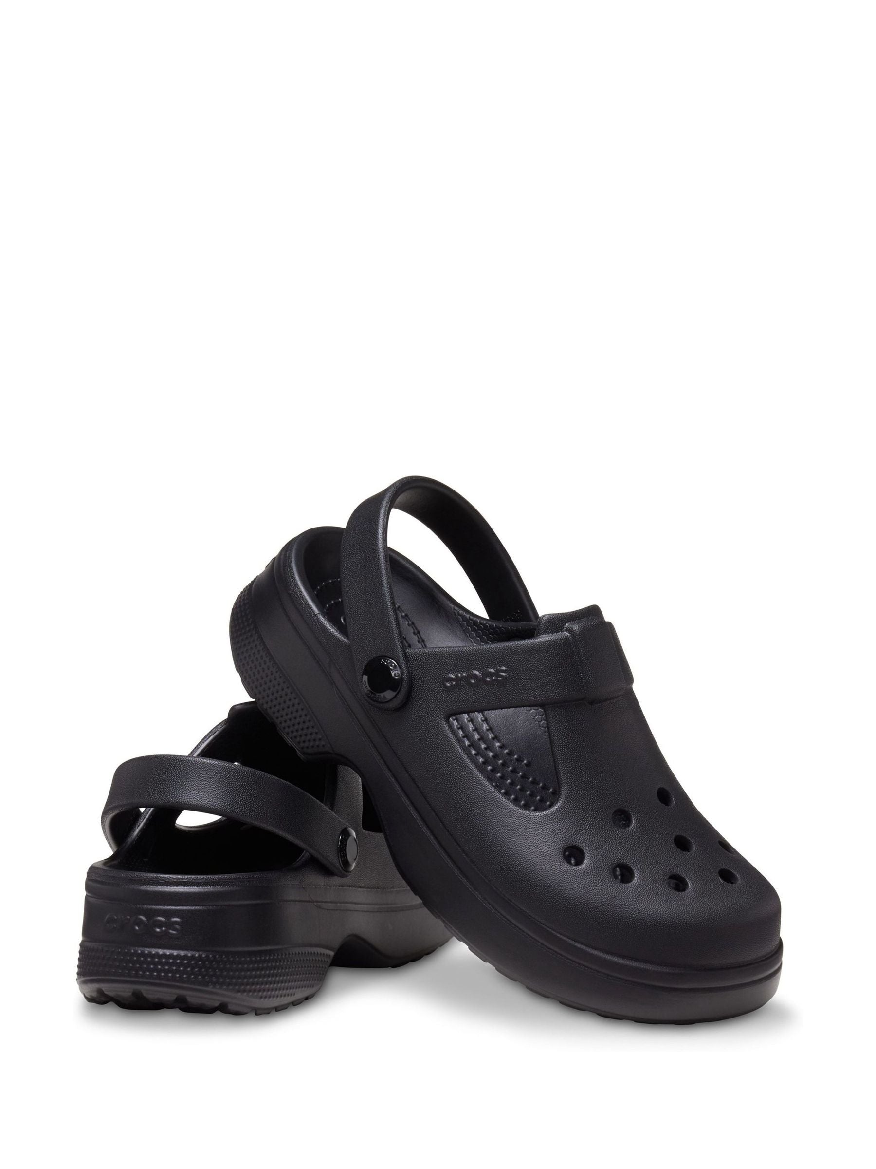 Crocs Black Classic Mary Jane Clogs image 3