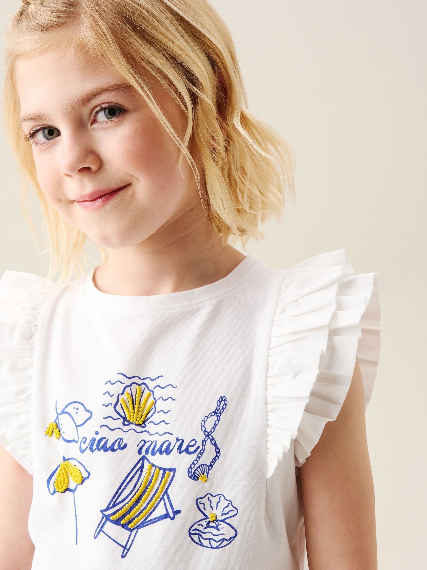 Dsiney Kidz - Angel & Rocket White Mariella Ciao Mare Top image 2