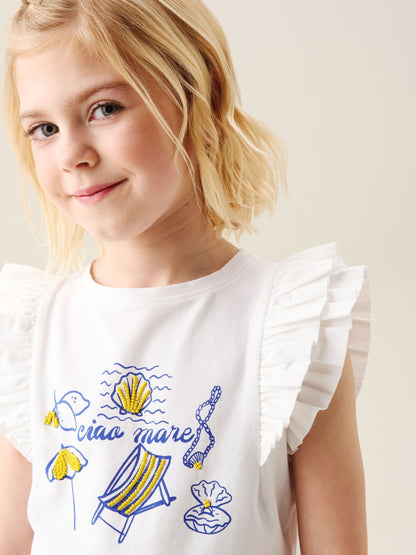 Dsiney Kidz - Angel & Rocket White Mariella Ciao Mare Top image 2