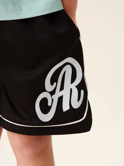 Dsiney Kidz - Angel & Rocket Black Ace Drawcord Mesh Shorts image 3