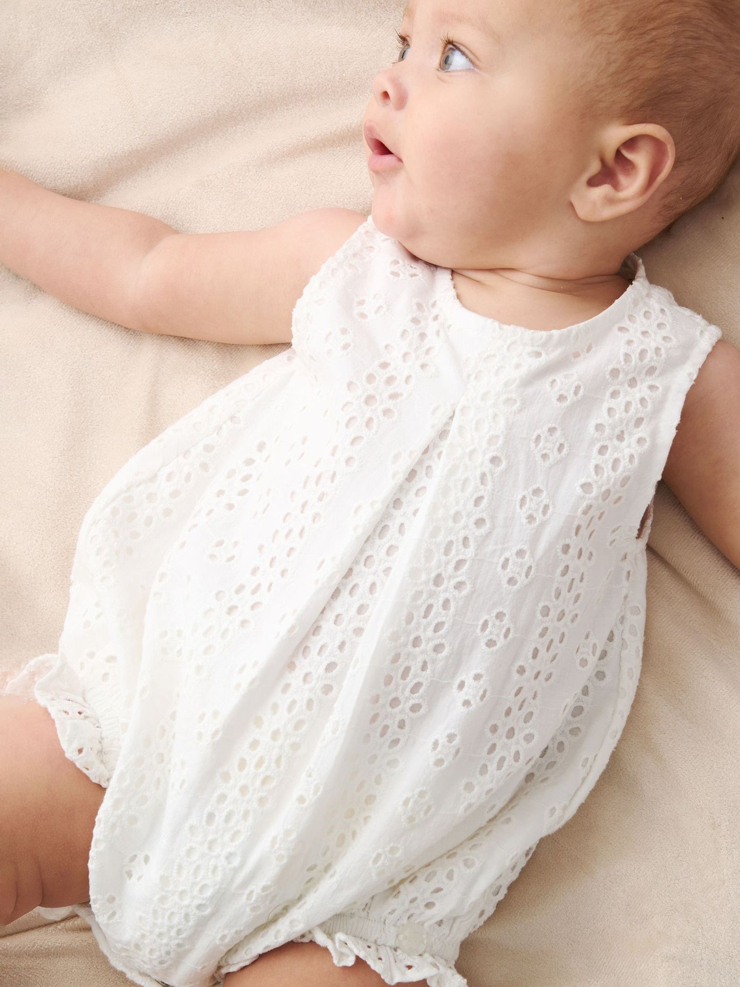 Angel & Rocket White Lula Broderie Frill Romper image 3