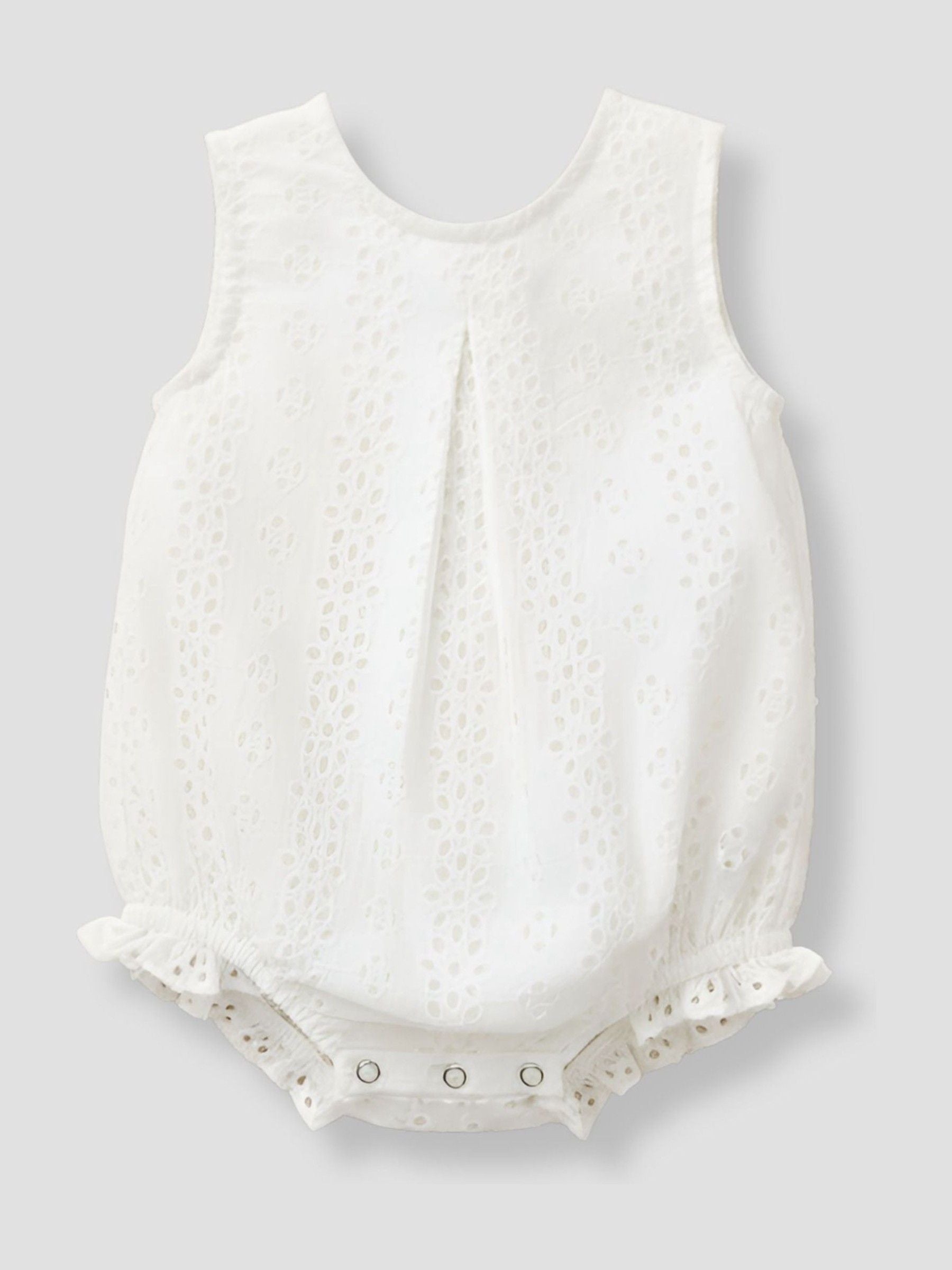 Angel & Rocket White Lula Broderie Frill Romper image 4