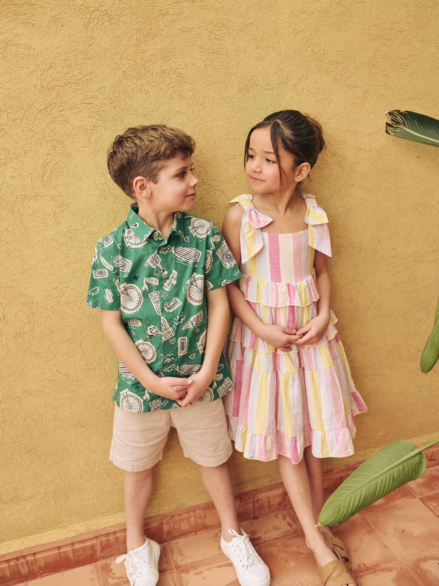 Dsiney Kidz - Angel & Rocket Green Damien City Print Shirt image 3