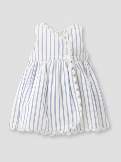 Angel & Rocket Blue Maggie Stripe Scalloped Dress image 1