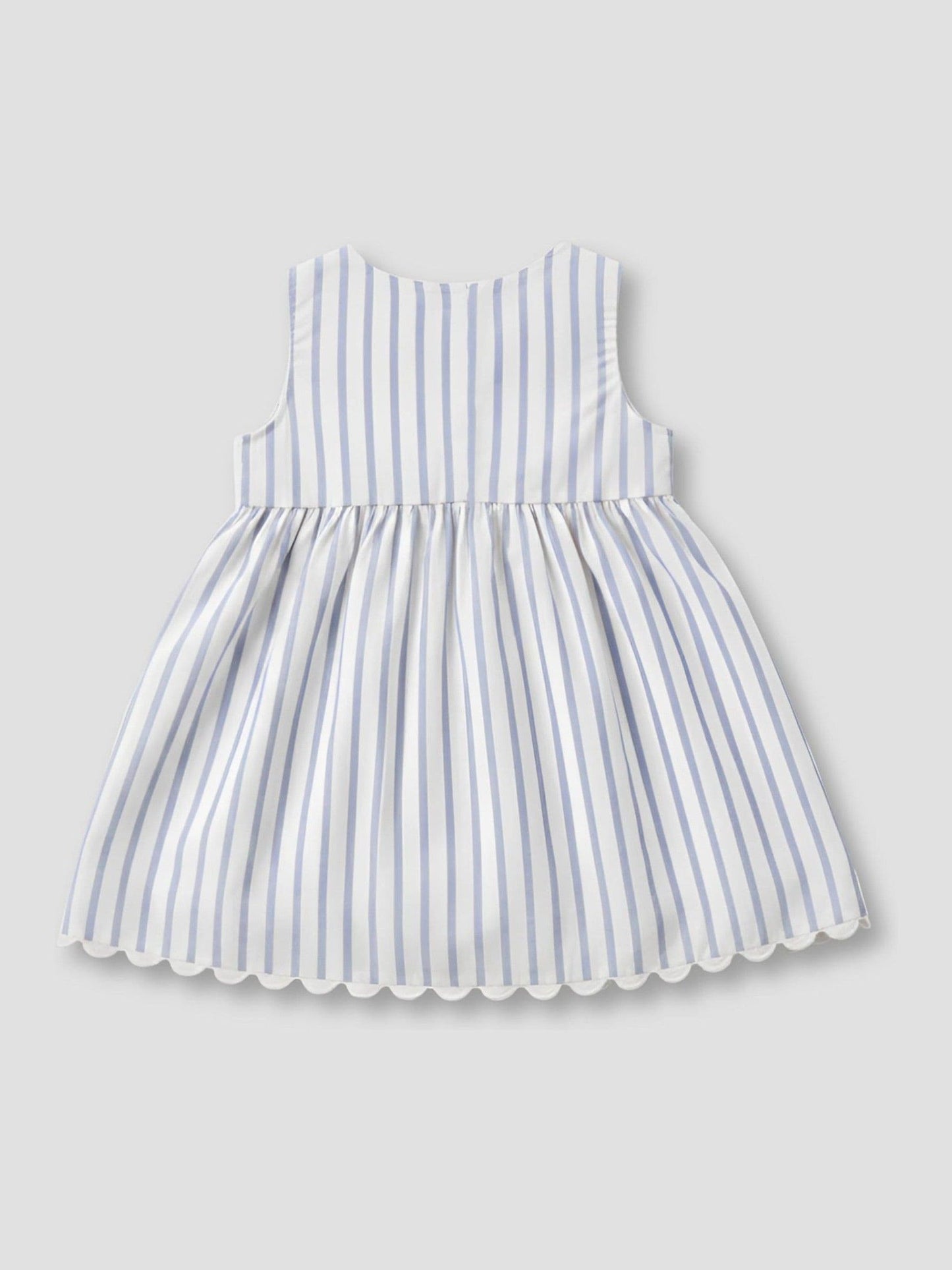 Angel & Rocket Blue Maggie Stripe Scalloped Dress image 2