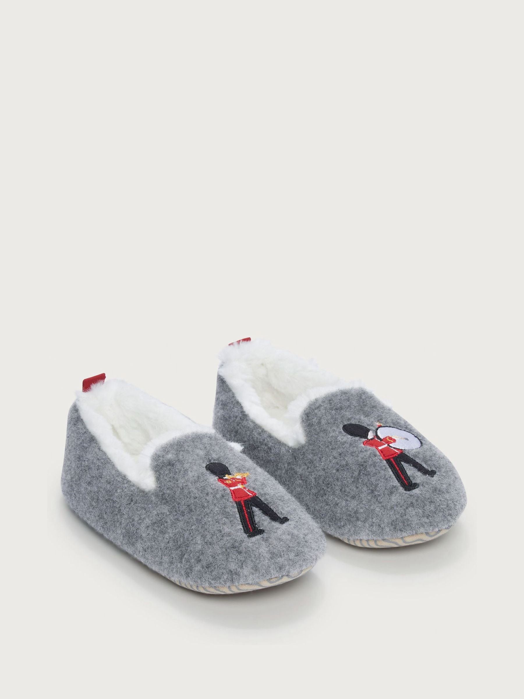 The White Company Grey London Soldier Slippers image 1