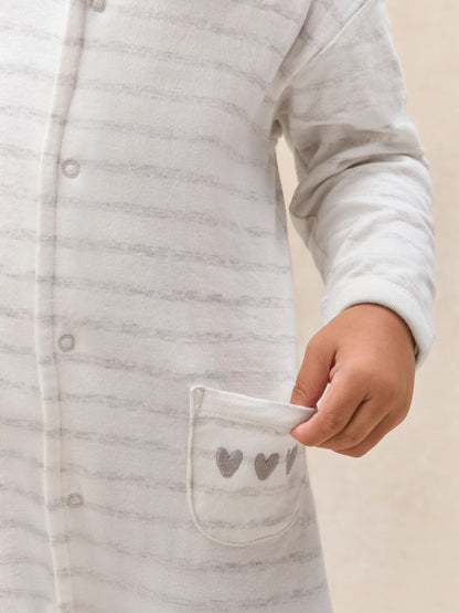 The White Company White Cotton Stripe Romper image 3