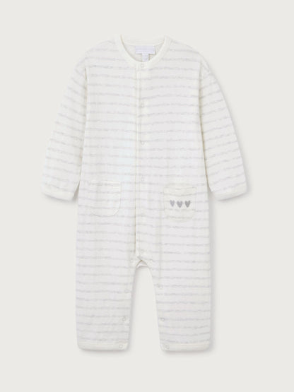 The White Company White Cotton Stripe Romper image 5