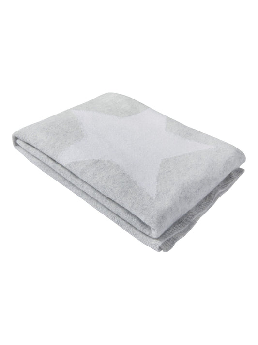 The White Company Grey Star Cashmere Baby Blanket image 1