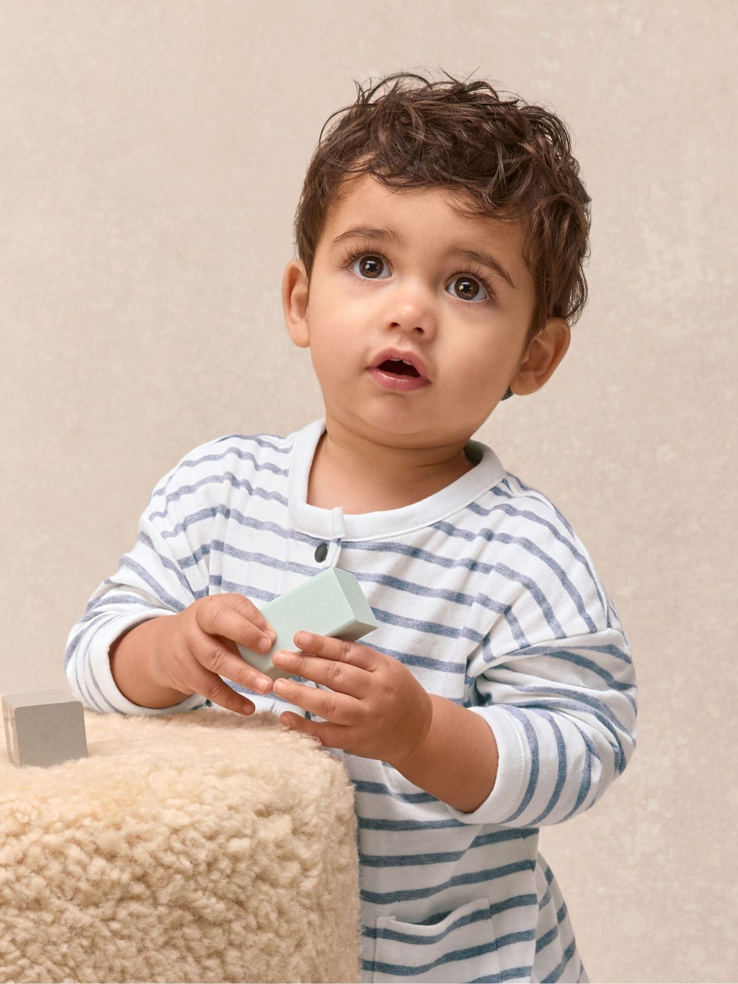 The White Company White Baby Cotton Sail Away Romper image 3