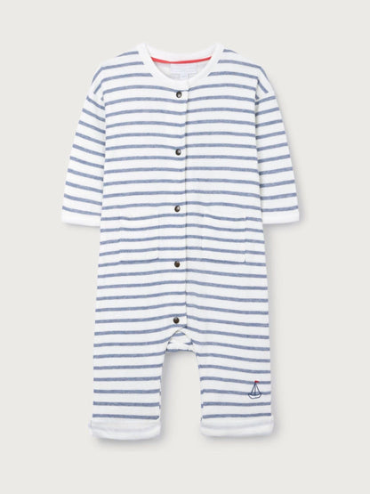 The White Company White Baby Cotton Sail Away Romper image 5