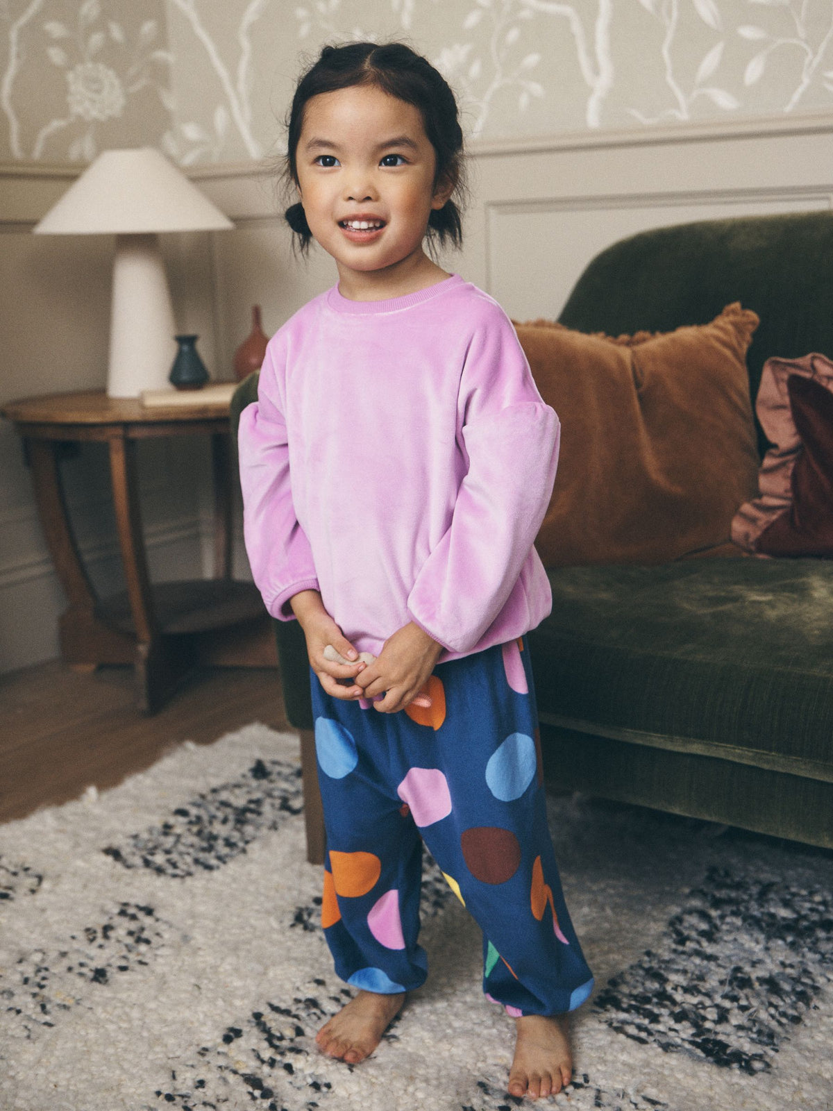 Navy Fleece Cosy Pyjamas (9mths-10yrs) - image 1