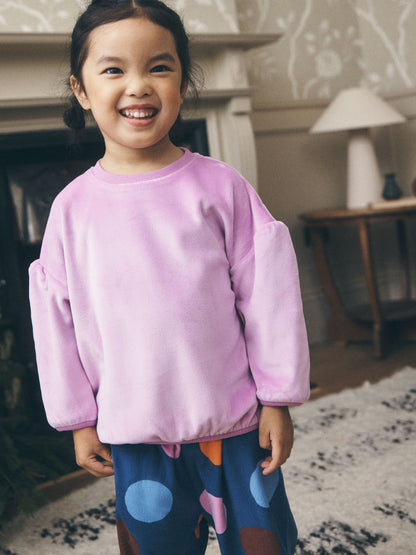 Navy Fleece Cosy Pyjamas (9mths-10yrs) - image 2