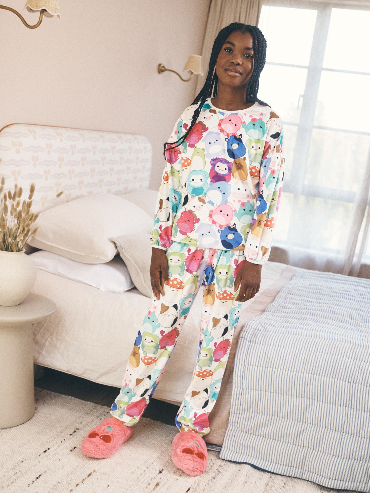 Multicoloured Squishmallows Fleece Cosy Pyjamas (3-16yrs) - image 1