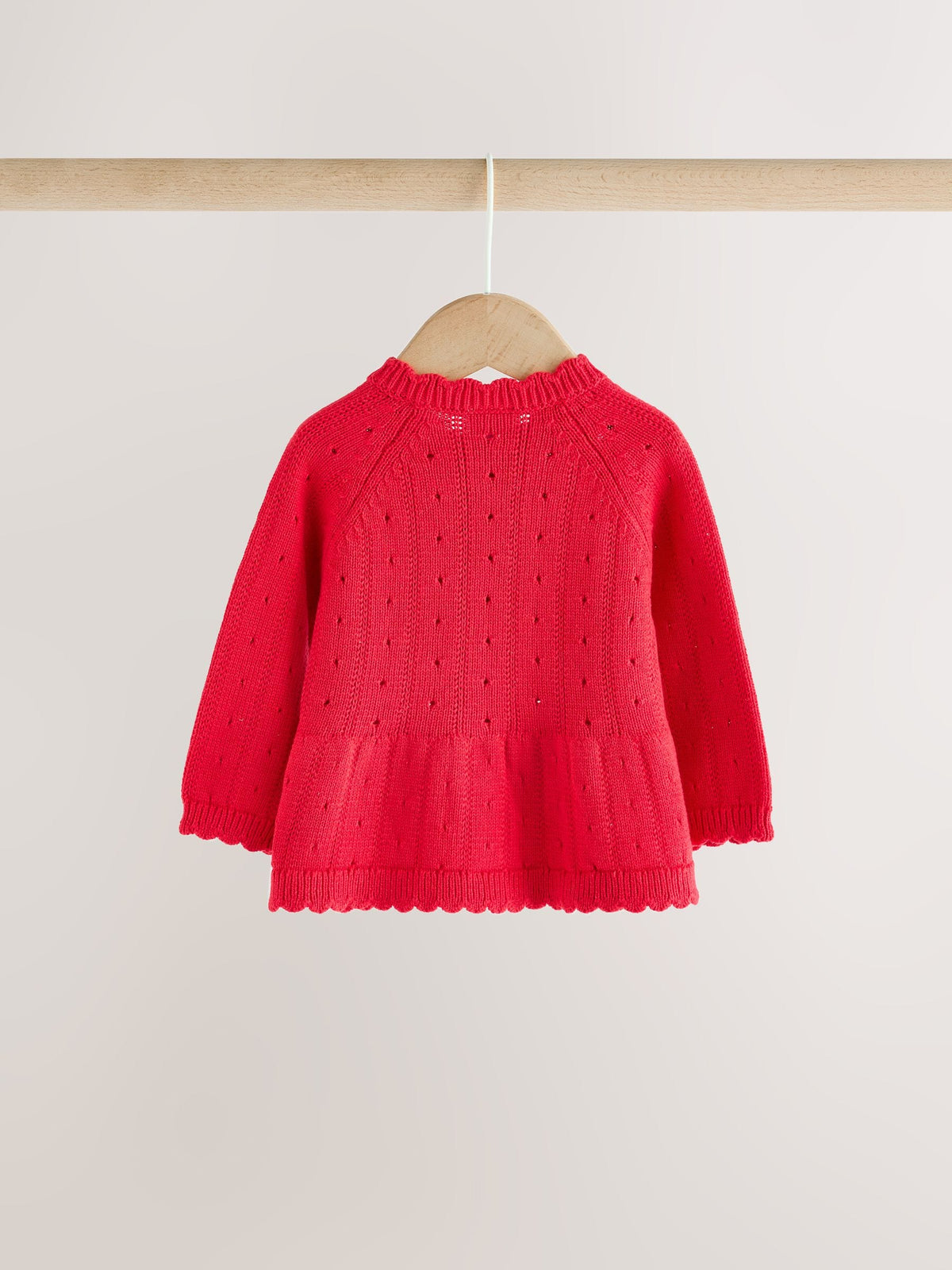 Dsiney Kidz - Red Frill Knitted Bow Baby Cardigan & Leggings Set 2 Piece (0mths-2yrs) image 5