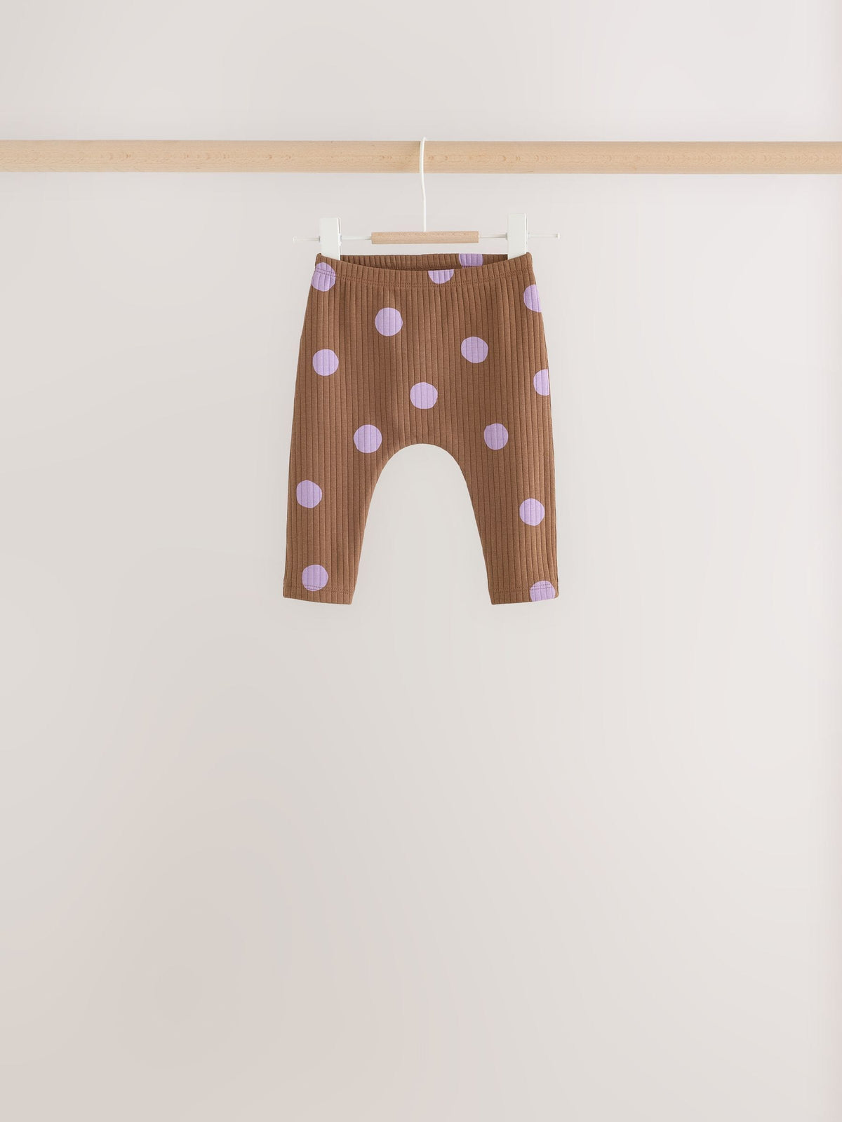 Brown / Purple Baby Long Sleeve Top And Leggings 6 Piece Set (0mths-2yrs) - image 10