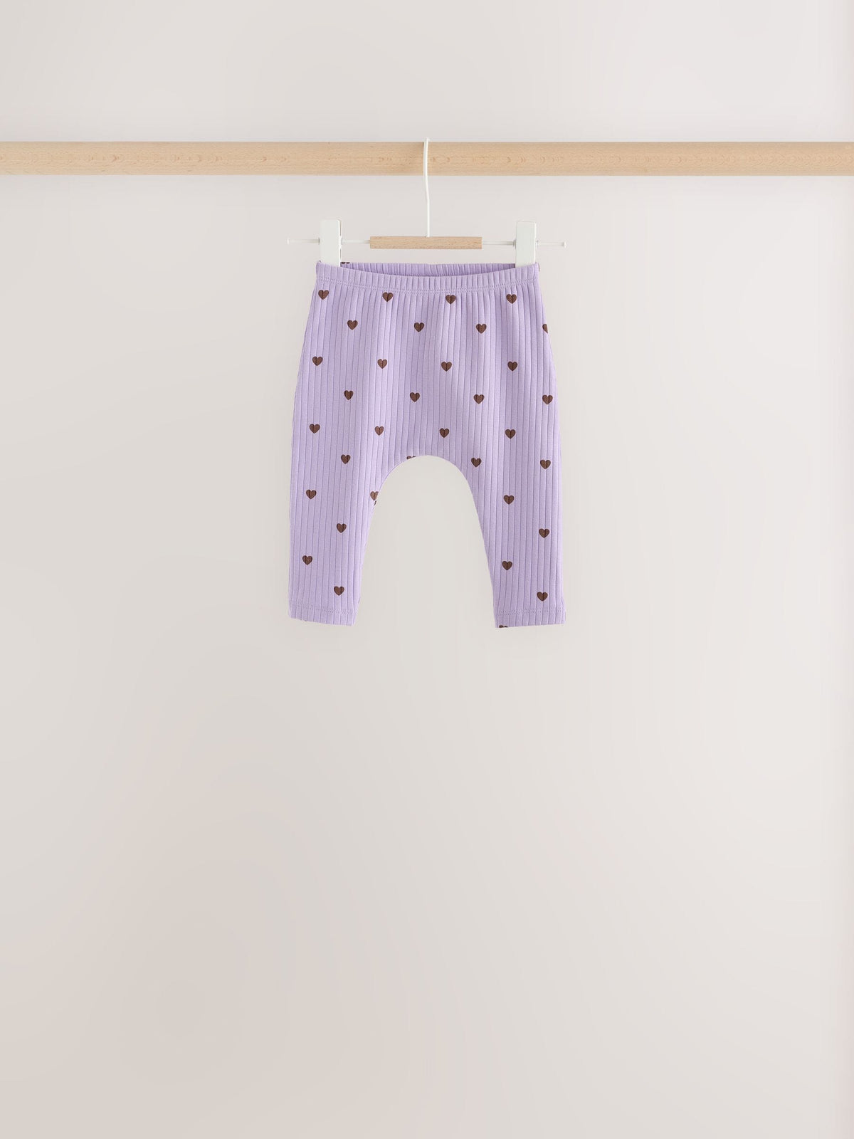 Brown / Purple Baby Long Sleeve Top And Leggings 6 Piece Set (0mths-2yrs) - image 4