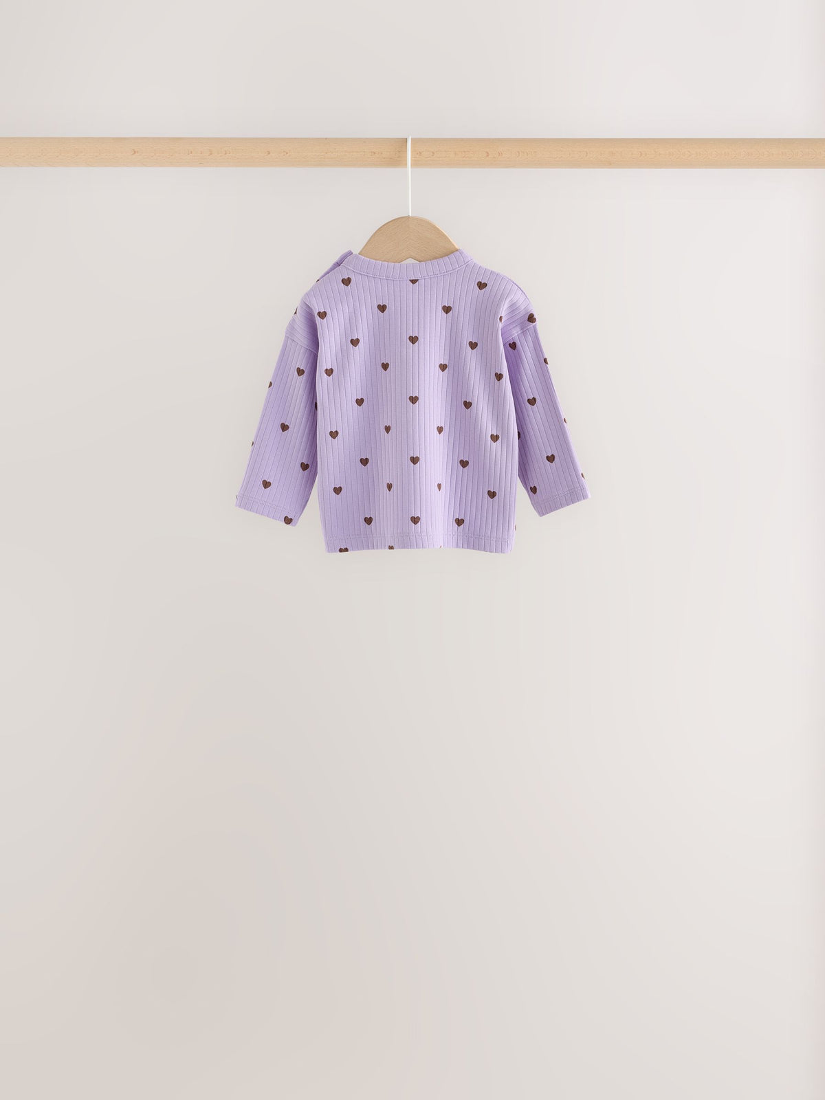 Brown / Purple Baby Long Sleeve Top And Leggings 6 Piece Set (0mths-2yrs) - image 5