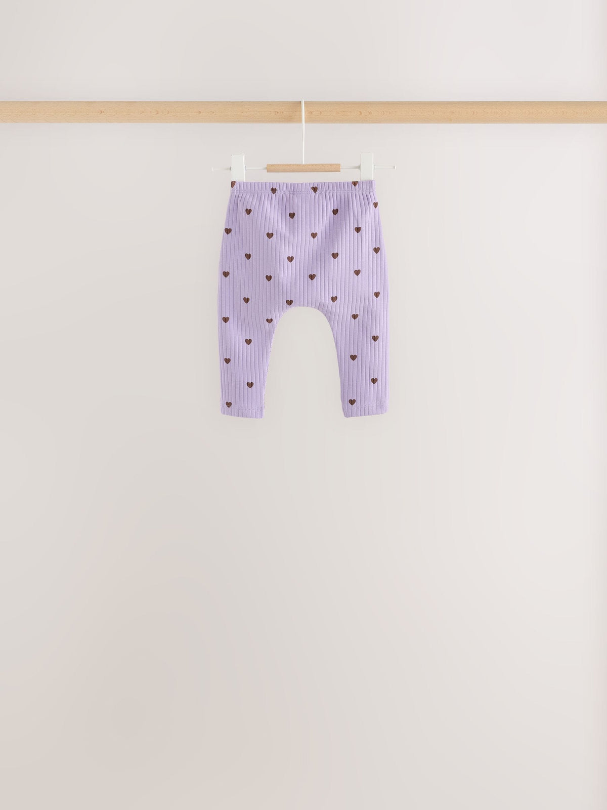 Brown / Purple Baby Long Sleeve Top And Leggings 6 Piece Set (0mths-2yrs) - image 6