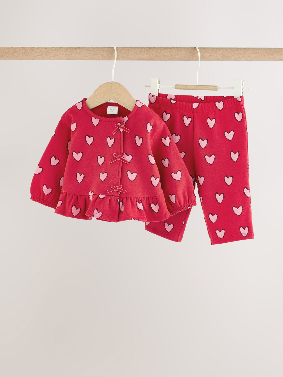 Red Heart Baby Sweat Top And Joggers Set 2 Piece (0mths-2yrs) - image 1