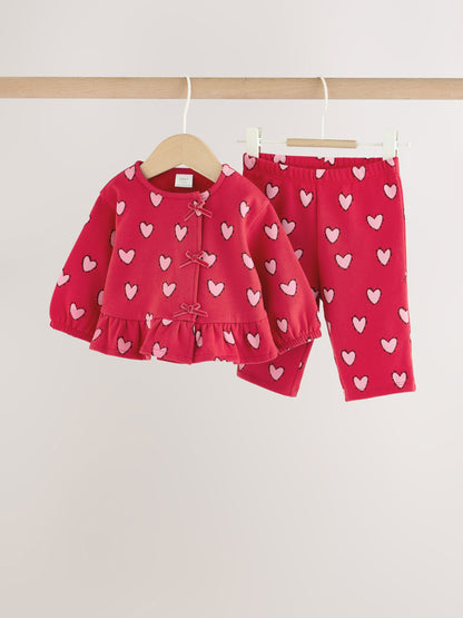 Red Heart Baby Sweat Top And Joggers Set 2 Piece (0mths-2yrs) - image 1