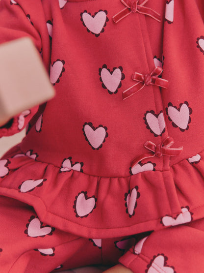 Red Heart Baby Sweat Top And Joggers Set 2 Piece (0mths-2yrs) - image 6