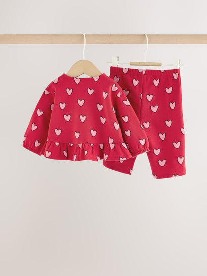Red Heart Baby Sweat Top And Joggers Set 2 Piece (0mths-2yrs) - image 7