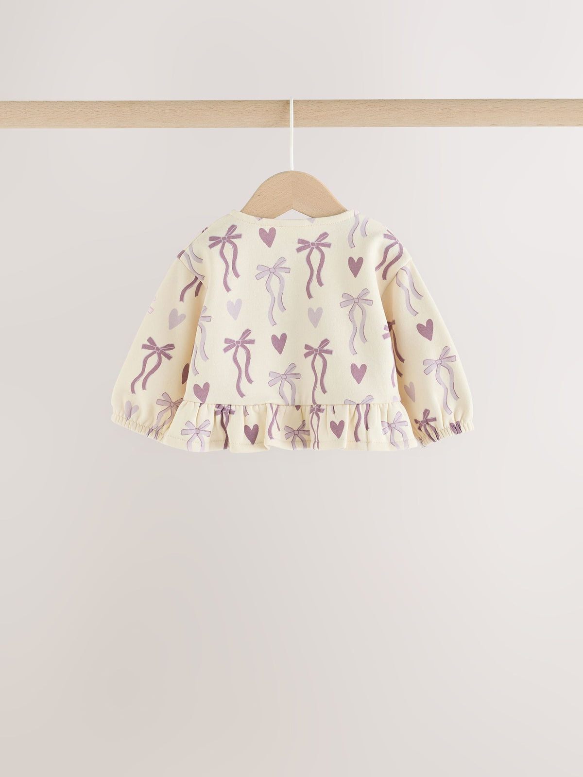 Purple Bow Baby Sweat Top And Joggers Set 2 Piece (0mths-2yrs) - image 10