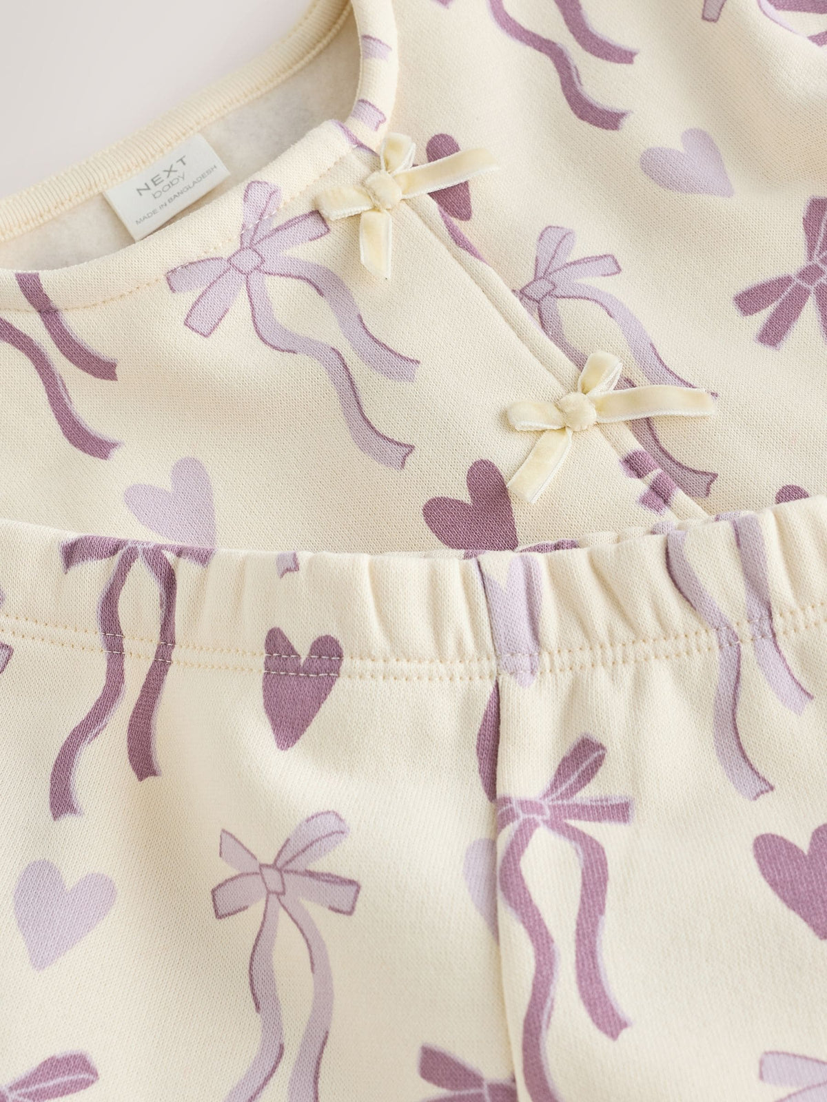 Purple Bow Baby Sweat Top And Joggers Set 2 Piece (0mths-2yrs) - image 13