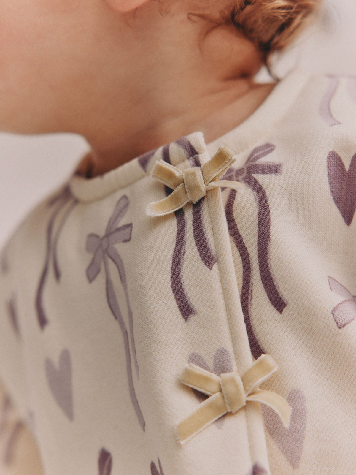 Purple Bow Baby Sweat Top And Joggers Set 2 Piece (0mths-2yrs) - image 6