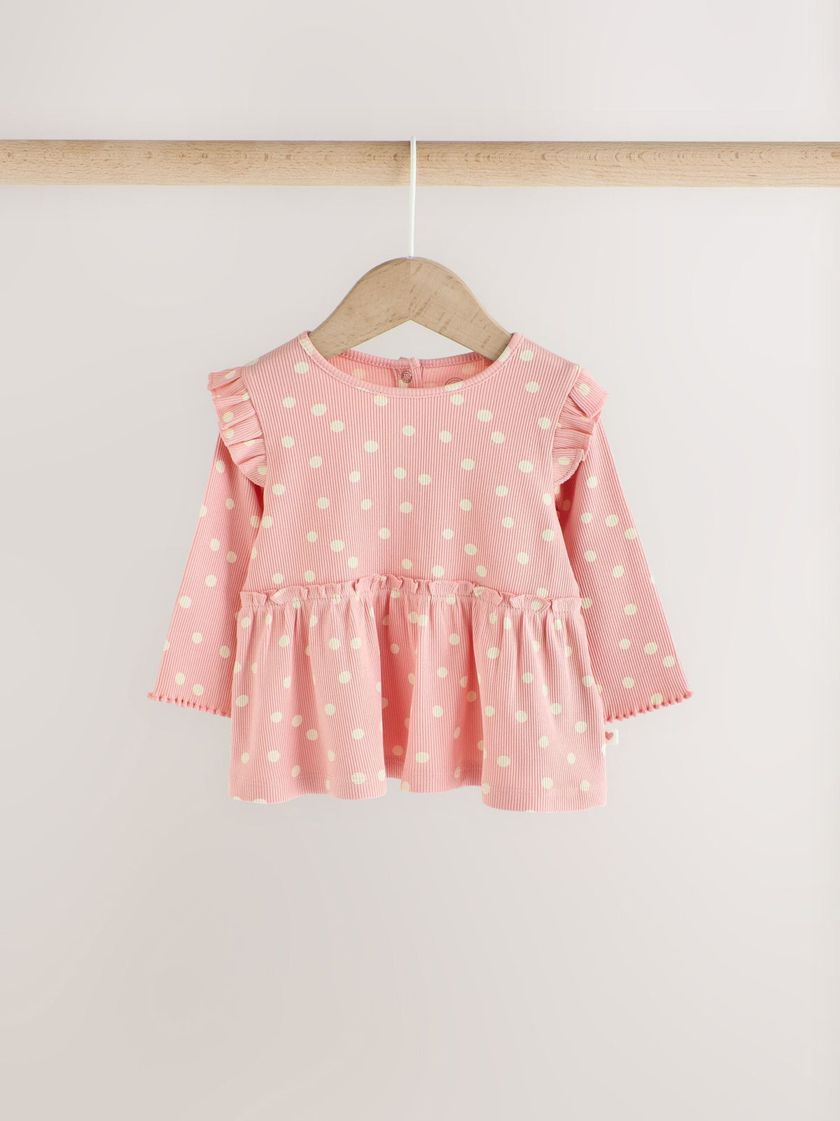 Pink Spot Peplum Top and Leggings Baby Set (0mths-2yrs) - image 2