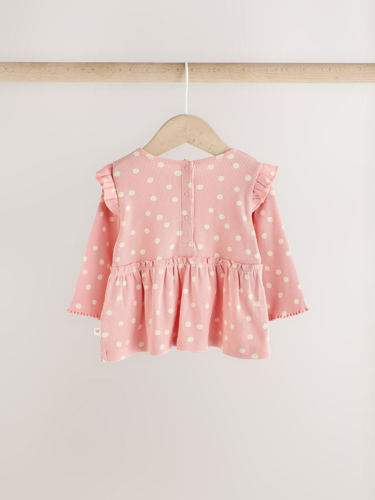 Pink Spot Peplum Top and Leggings Baby Set (0mths-2yrs) - image 5