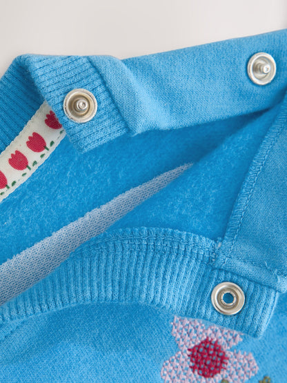 Blue Farmyard Character Baby Sweat Top And Wide Leggings 2 Piece Set (0mths-2yrs) - image 9