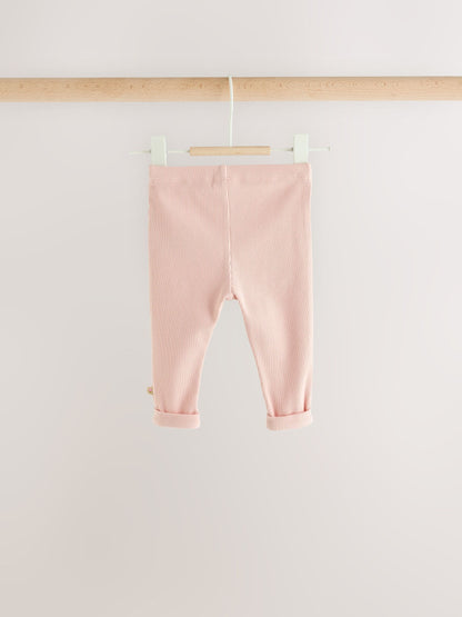 Pink Fairsle Printed Baby Fleece Sweater and Leggings Set 2 Piece (0mths-2yrs) - image 9