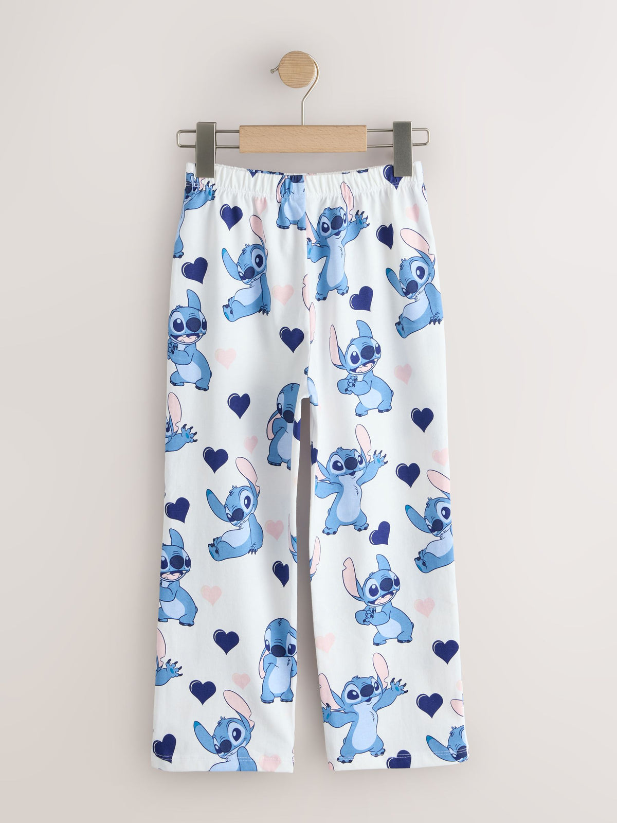 Blue/Ecru Lilo & Stitch Jersey Button Through Pyjamas 1 Pack (3-16yrs) - image 7