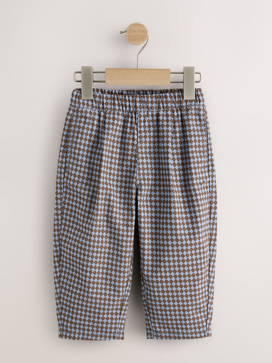 Dsiney Kidz - Blue Harlequin Barrel Pull On Trousers (3mths-7yrs) image 1