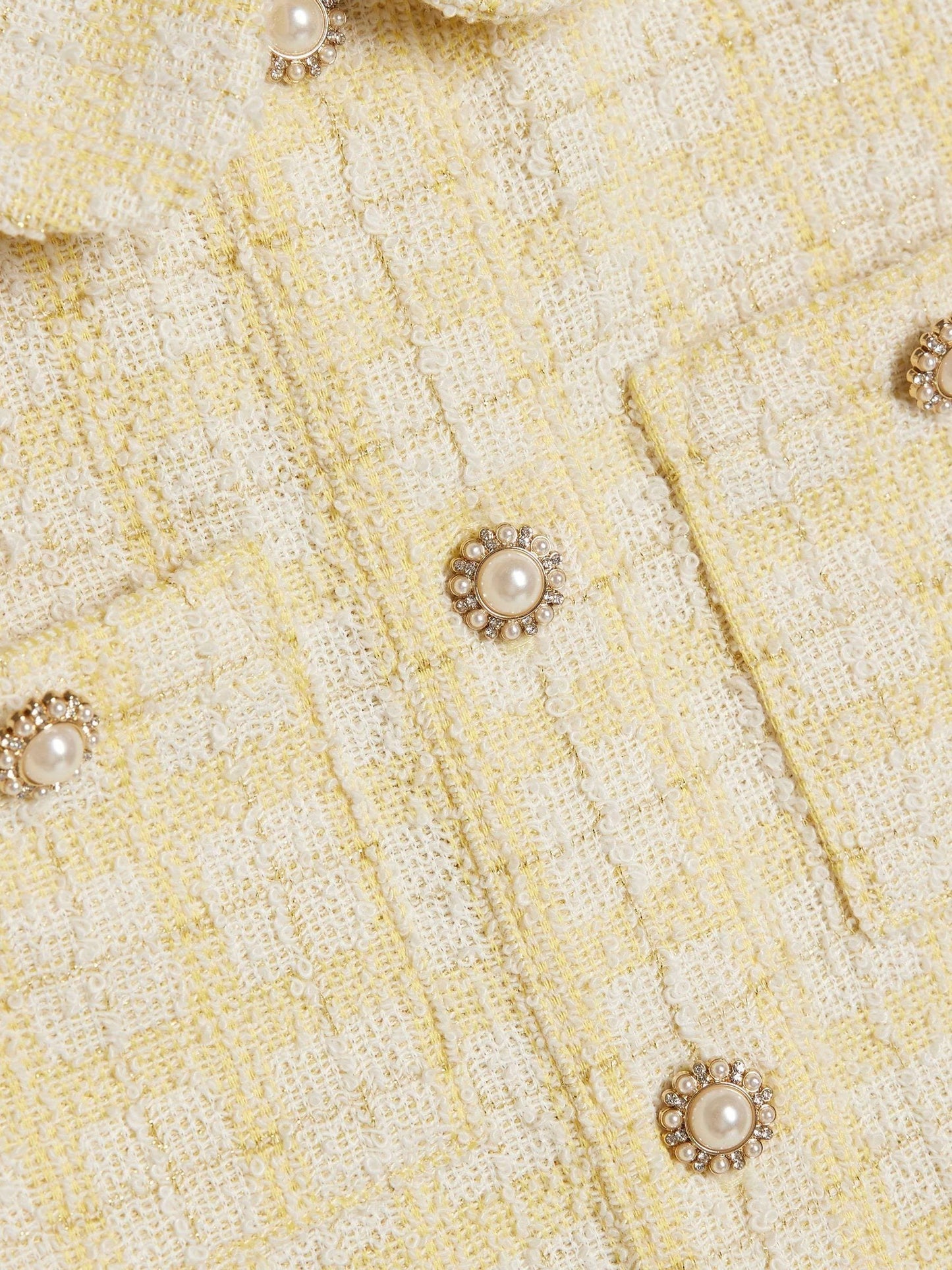 Dsiney Kidz - River Island Yellow Boucle Waistcoat & Skirt Set image 4