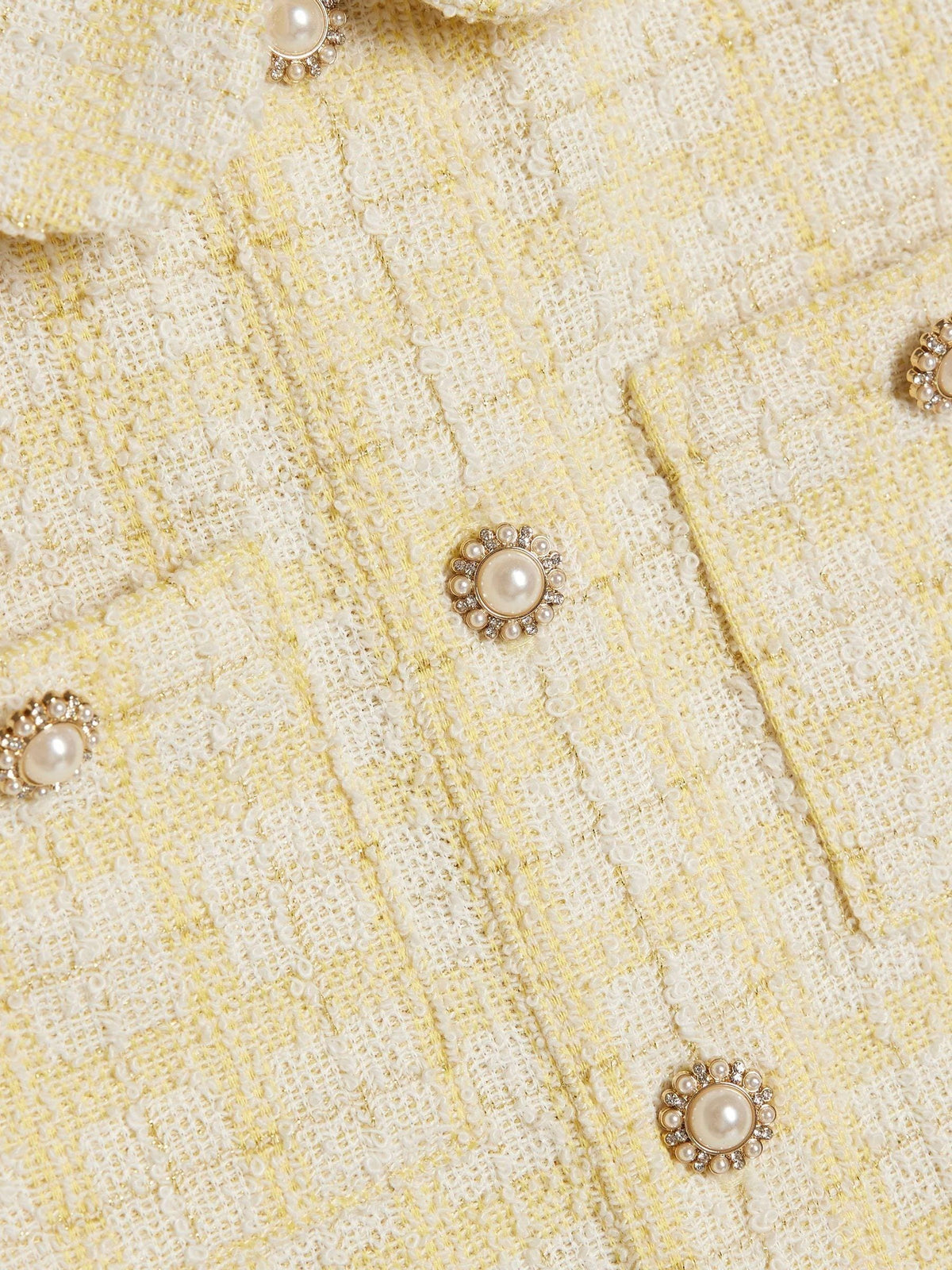 Dsiney Kidz - River Island Yellow Boucle Waistcoat & Skirt Set image 4