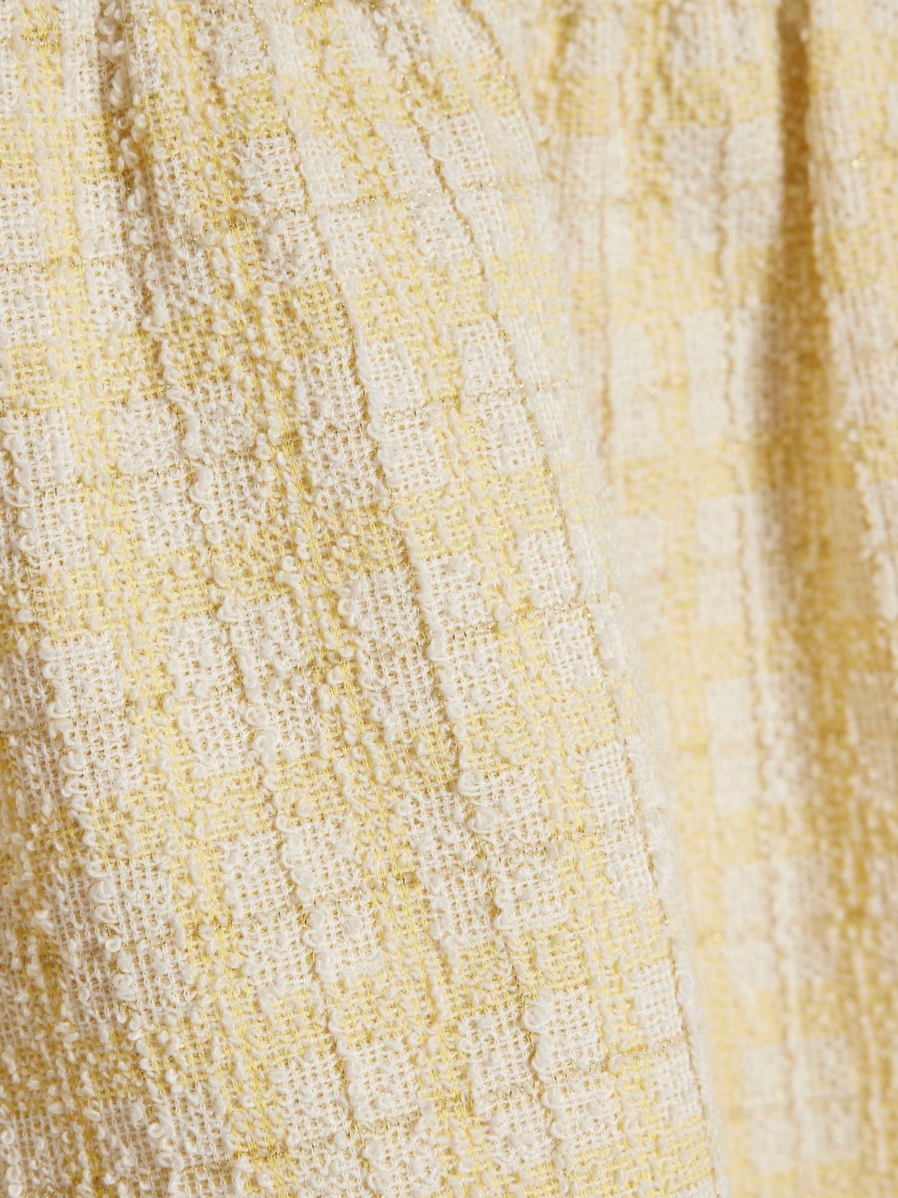 Dsiney Kidz - River Island Yellow Boucle Waistcoat & Skirt Set image 5