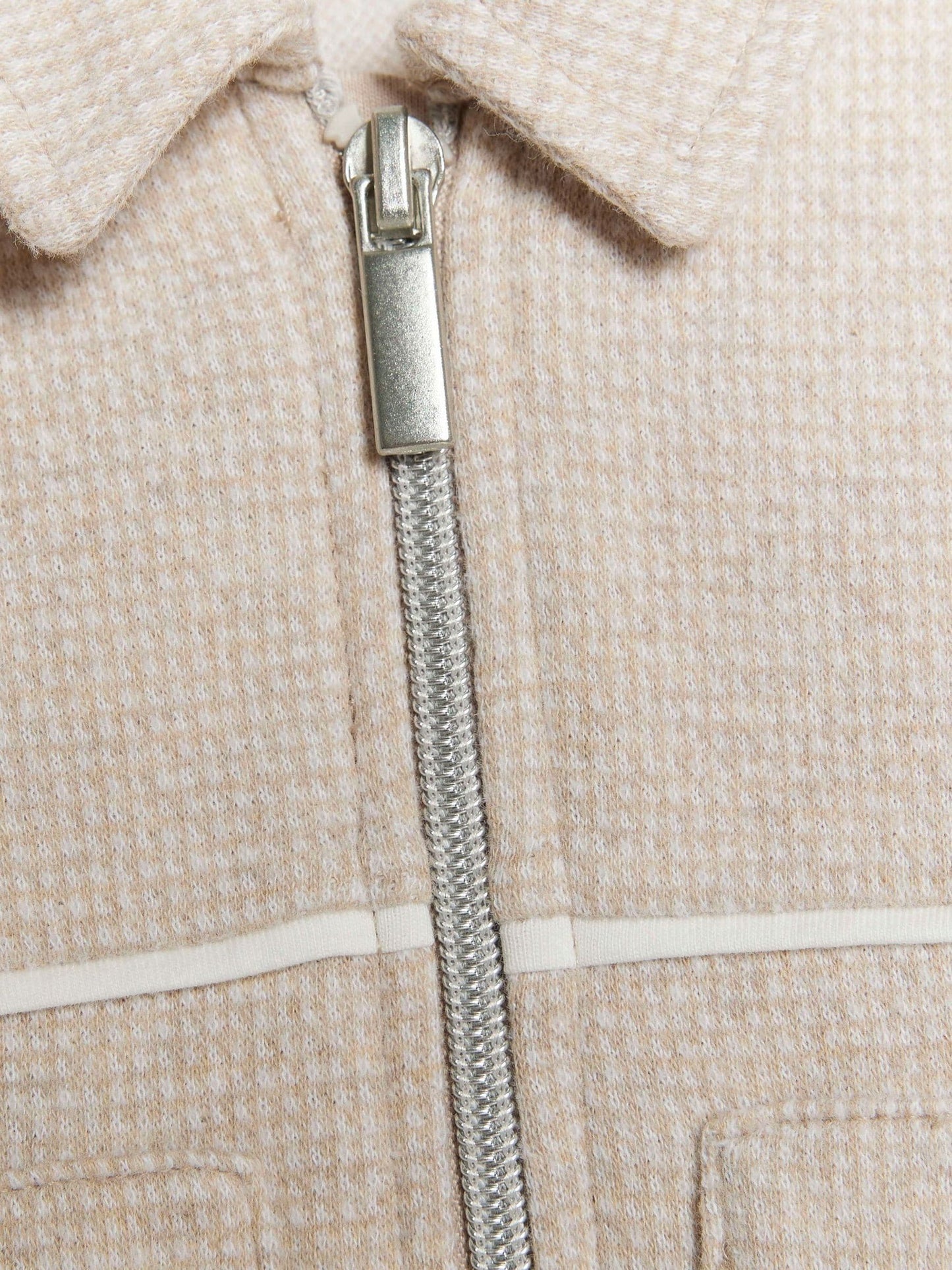 River Island Brown Jacquard Shacket Set & Bodysuit image 4