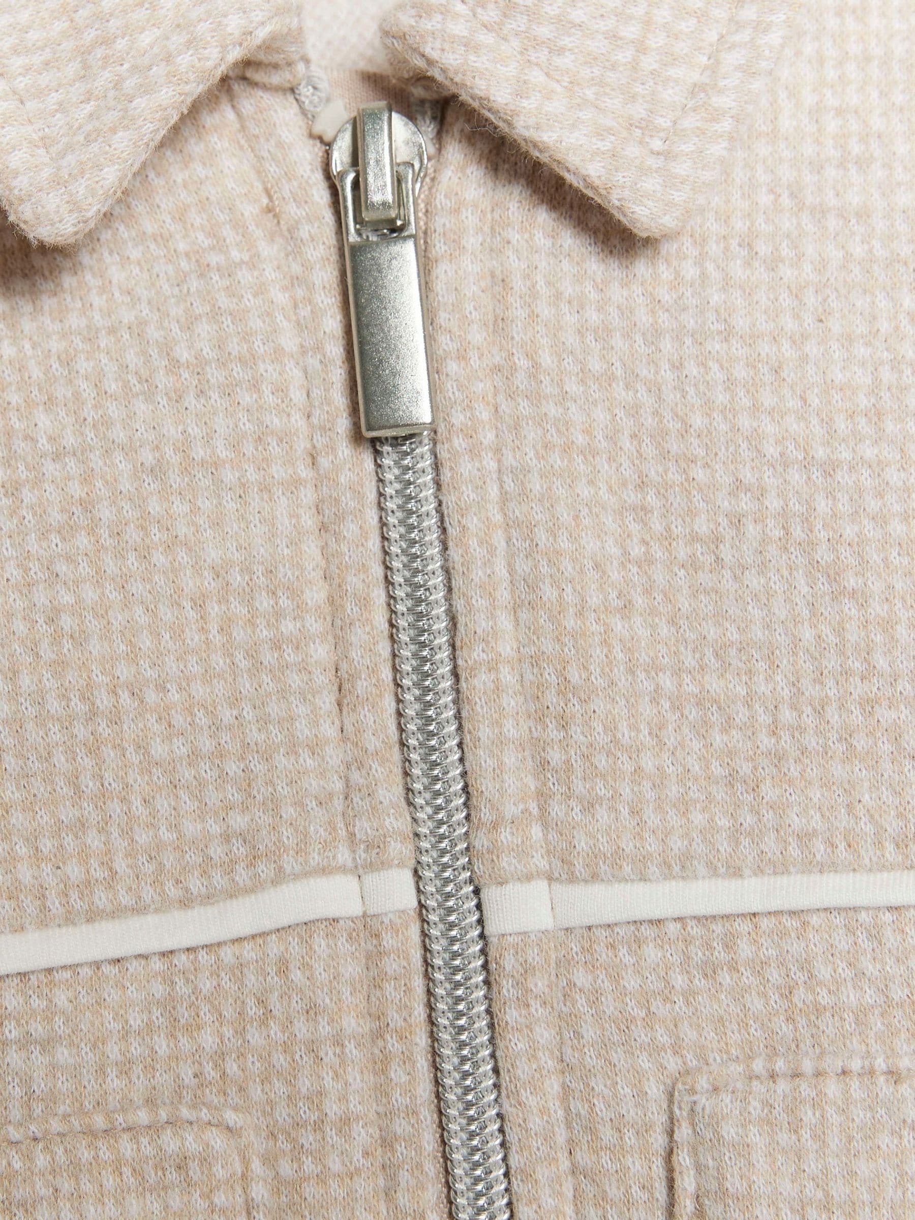 River Island Brown Jacquard Shacket Set & Bodysuit image 4