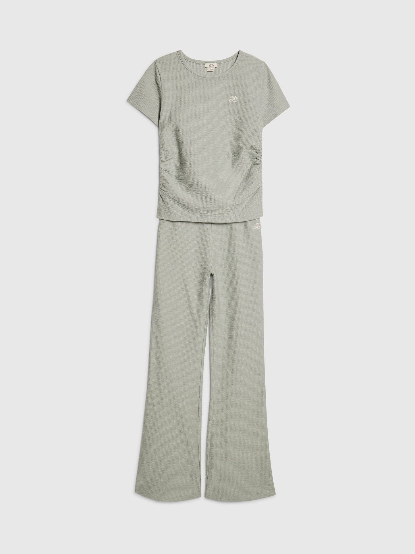 Dsiney Kidz - River Island Green Texture Baby T-Shirt & Kickflare Set image 3